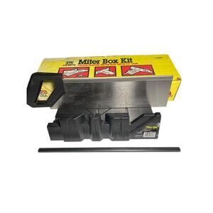 Miter Box Kit Hempe #36081 USA With Saw & Original Box 14” Blade Vintage